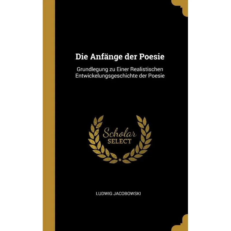 Die Anfänge der Poesie