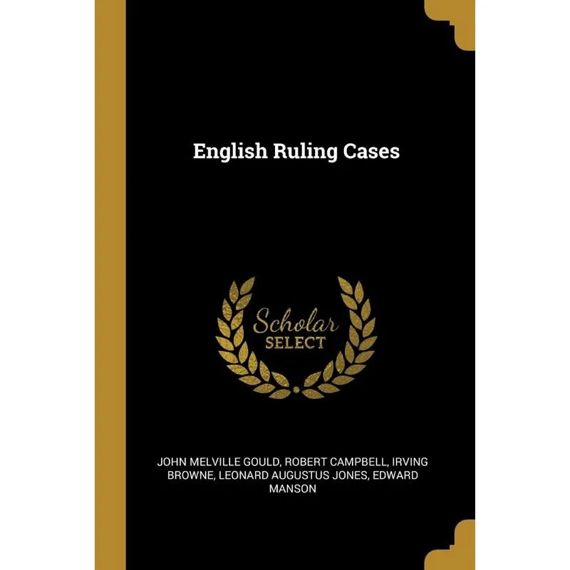 English Ruling Cases