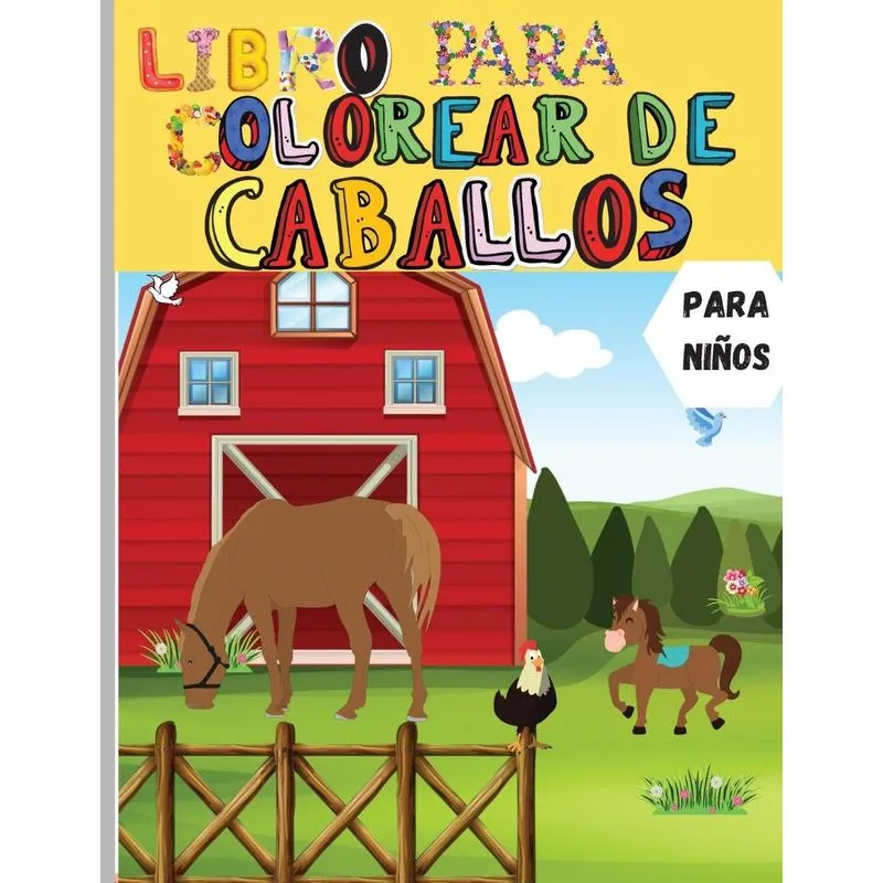 Caballos Libro Para Colorear