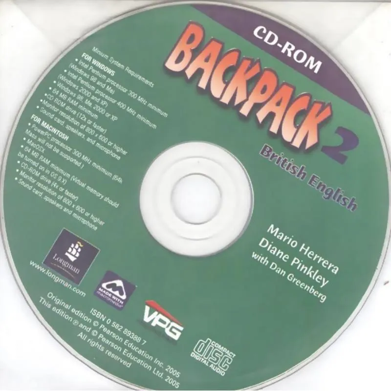 Backpack 2 Cd-Rom - British - 1St Ed