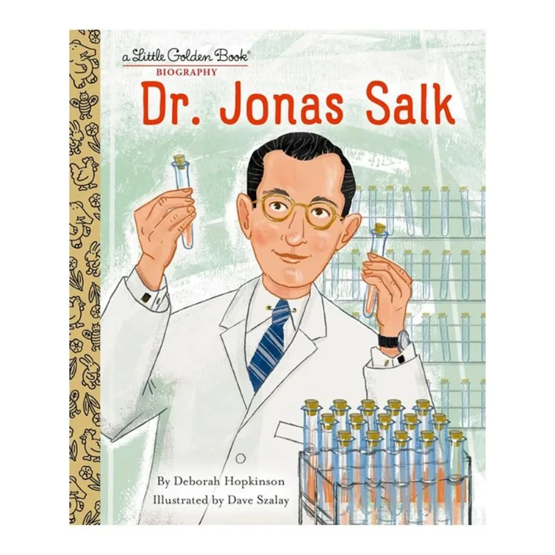 DR. JONAS SALK - A LITTLE GOLDEN BOOK BIOGRAPHY