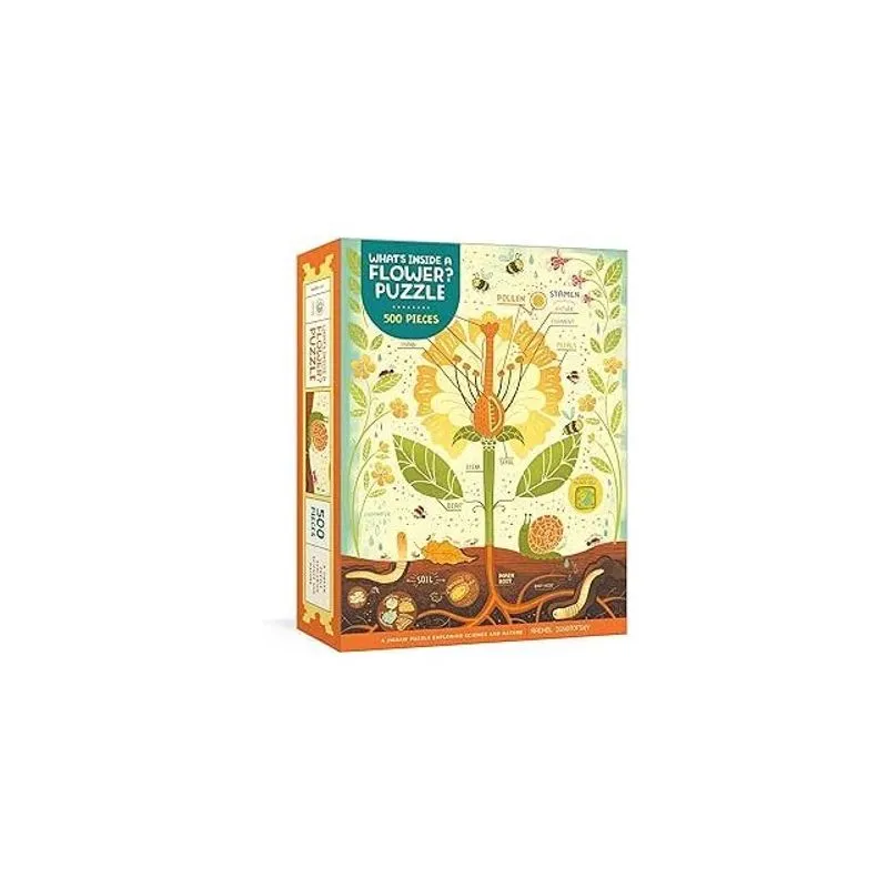 WHAT'S INSIDE A FLOWER? - EXPLORING SCIENCE AND NATURE - 500-PIECE JIGSAW PUZZLE