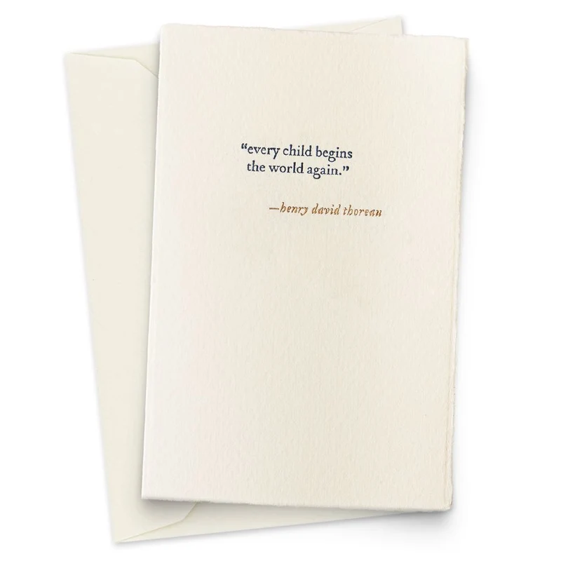 BABY Begins the World Quote