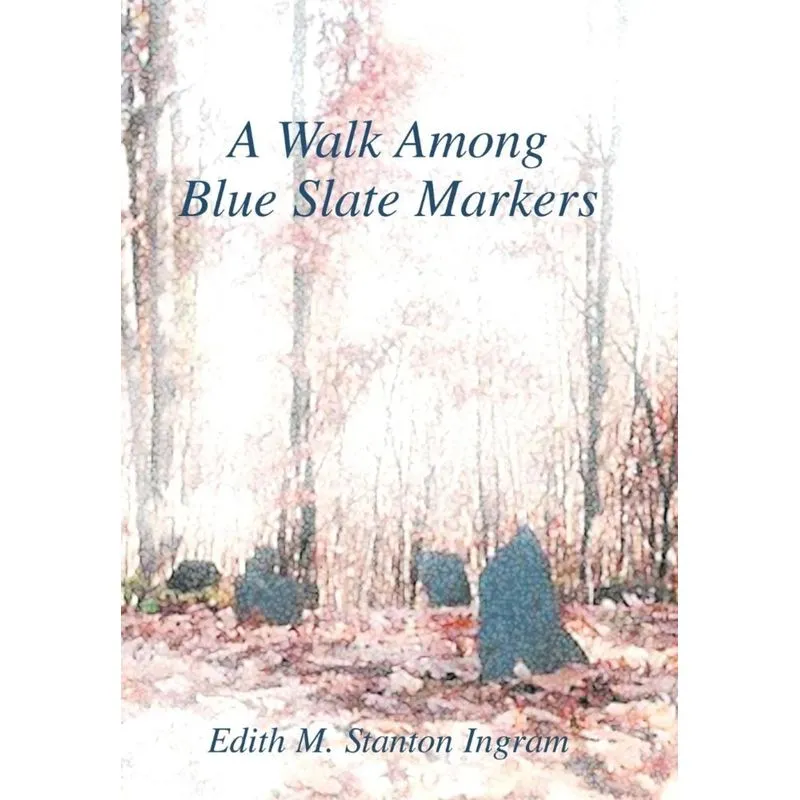 A Walk Among Blue Slate Markers
