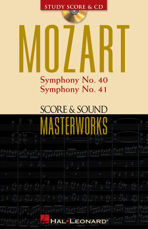 Mozart - Symphony No. 40 in G Minor/Symphony No. 41 in C Major Score & Sound Masterworks 莫札特 交響曲