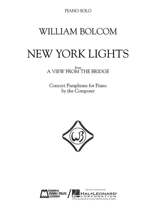 New York Lights Piano Solo 鋼琴 獨奏