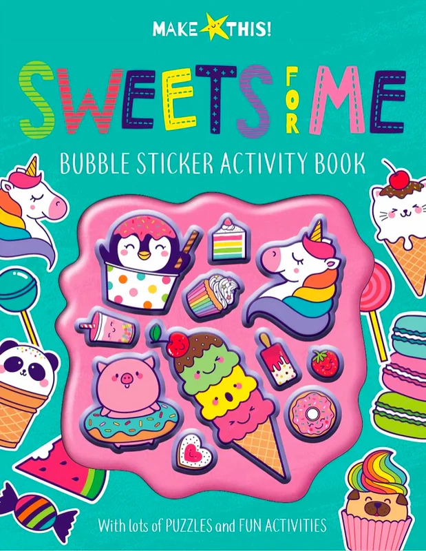 Make This! Sweets For Me - Bubble Sticker Act Bk
