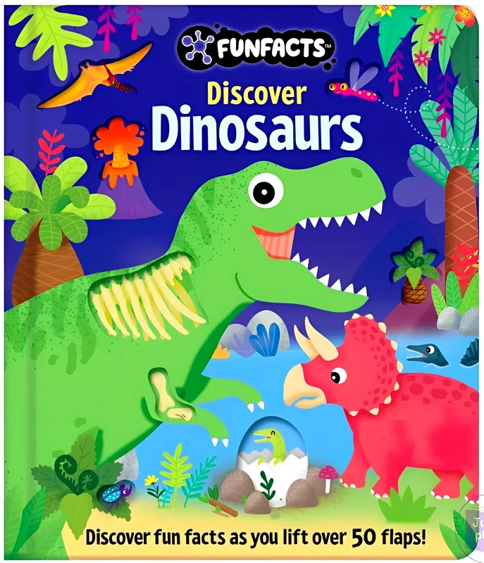 Little Olive: Funfacts - Lift The Flap Board Book - Discover Dinosaurs
