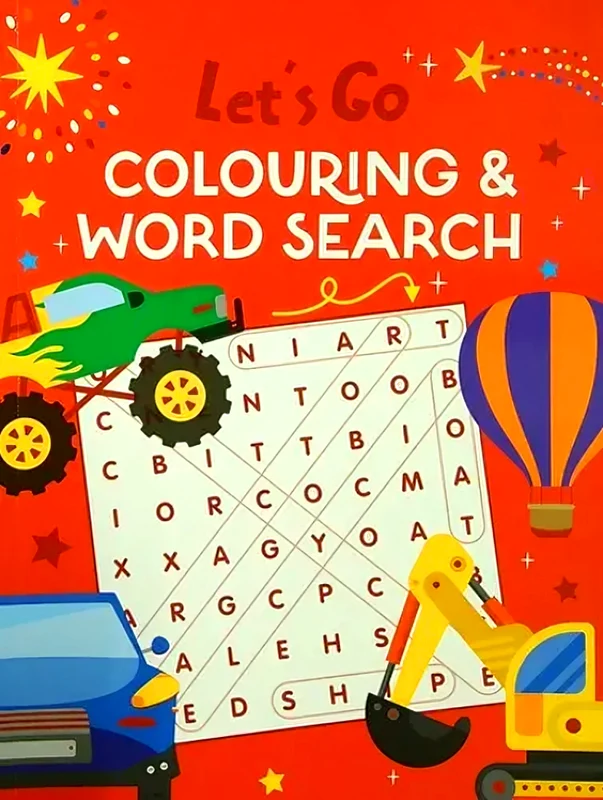 Let's Go Colouring & Word Search