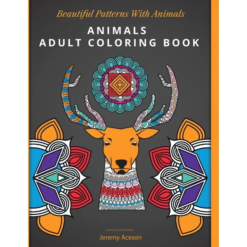 Animals Adult Coloring Book