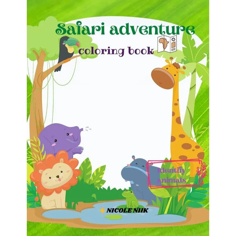 Safari colouring book