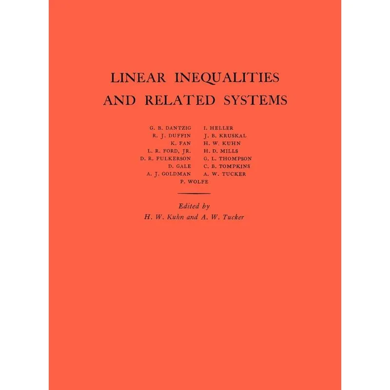 Livro Linear Inequalities and Related Systems. (AM-38), Volume 38