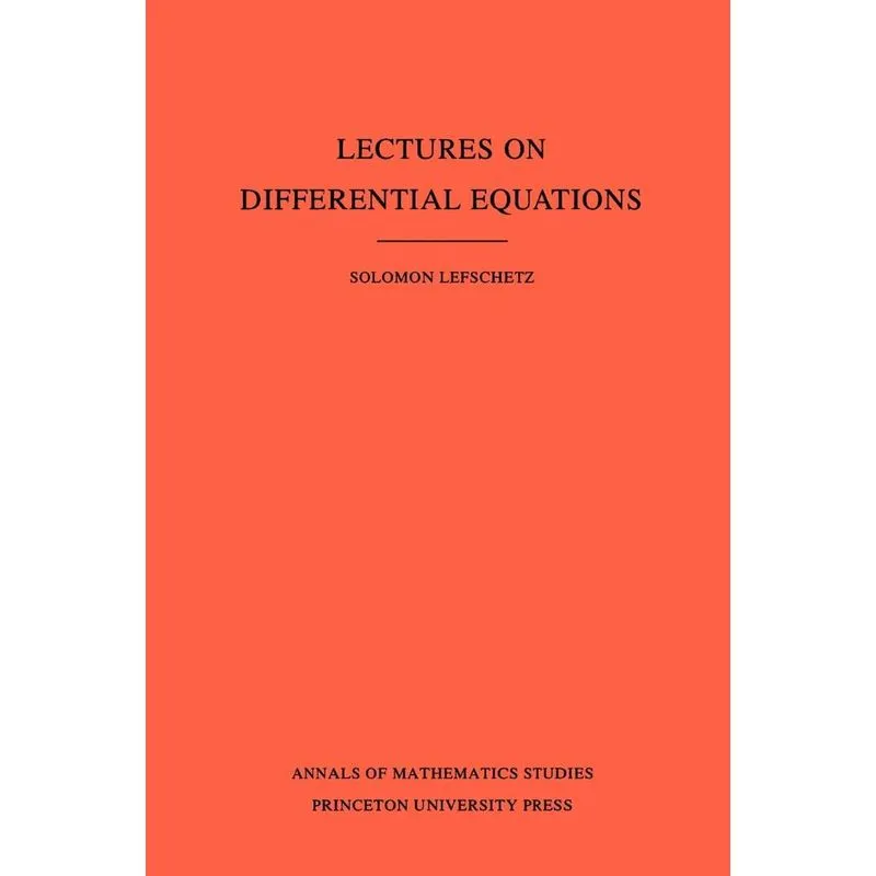 Livro Lectures on Differential Equations. (AM-14), Volume 14