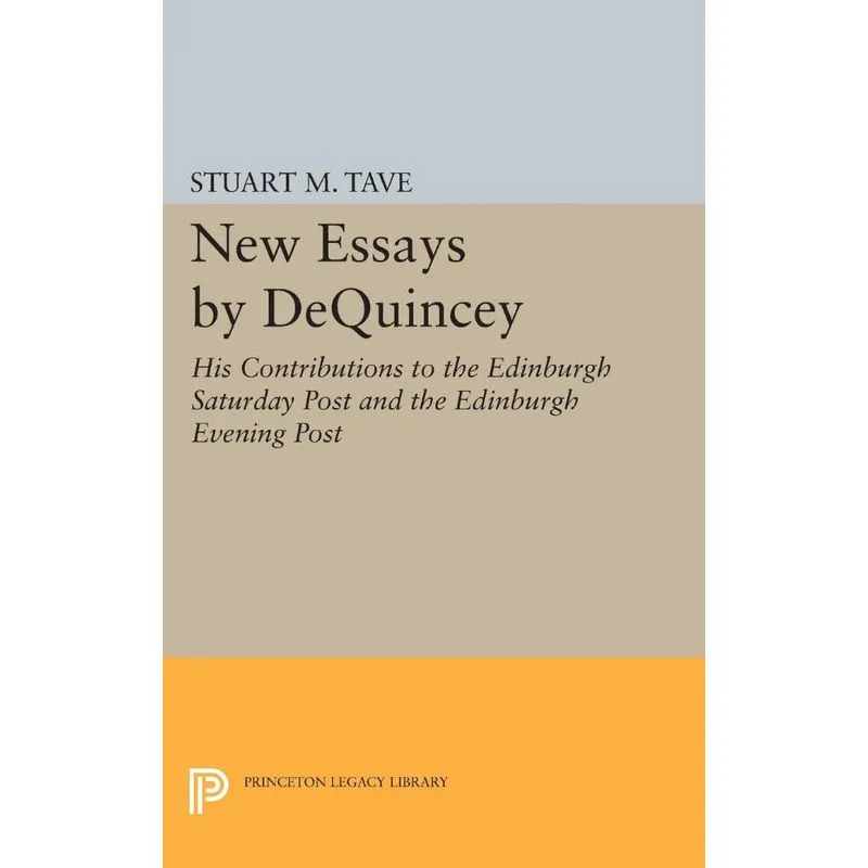 New Essays by De Quincey