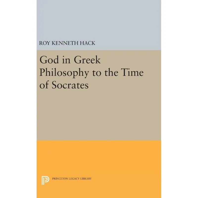 Livro God in Greek Philosophy to the Time of Socrates