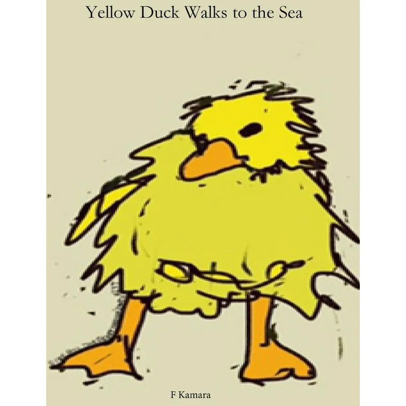 Yellow Duck Walks to the Sea
