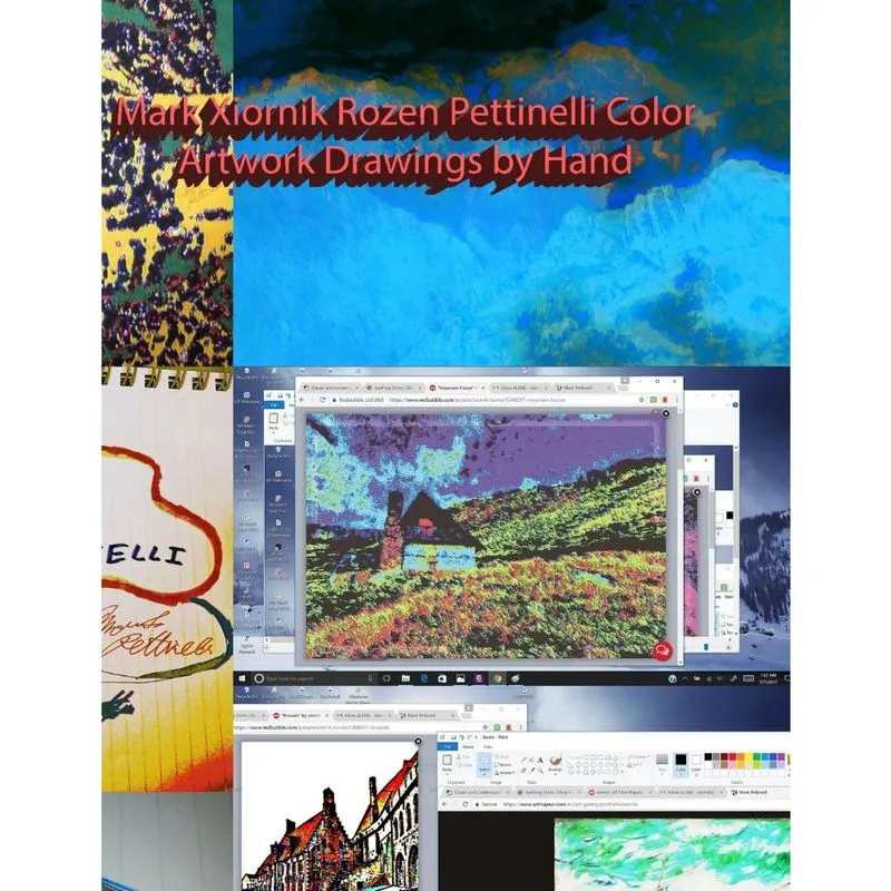 Mark Xiornik Rozen Pettinelli Color Artwork Drawings by Hand