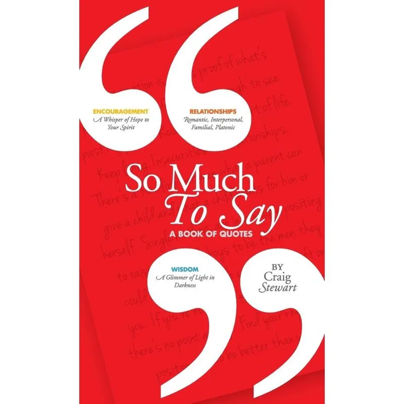 So Much To Say, a Book of Quotes