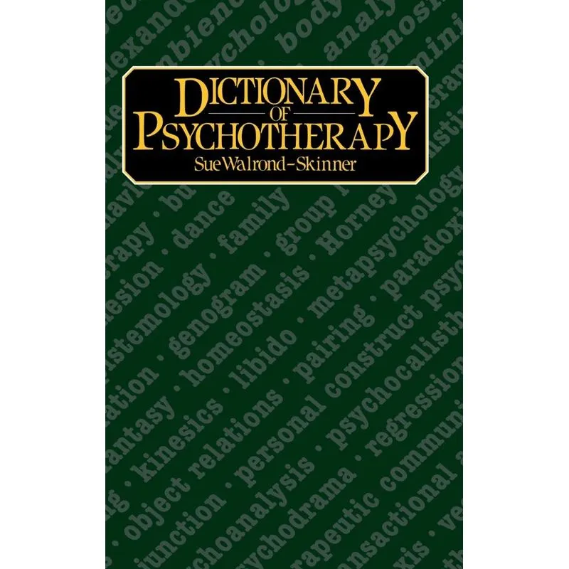 Dictionary of Psychotherapy
