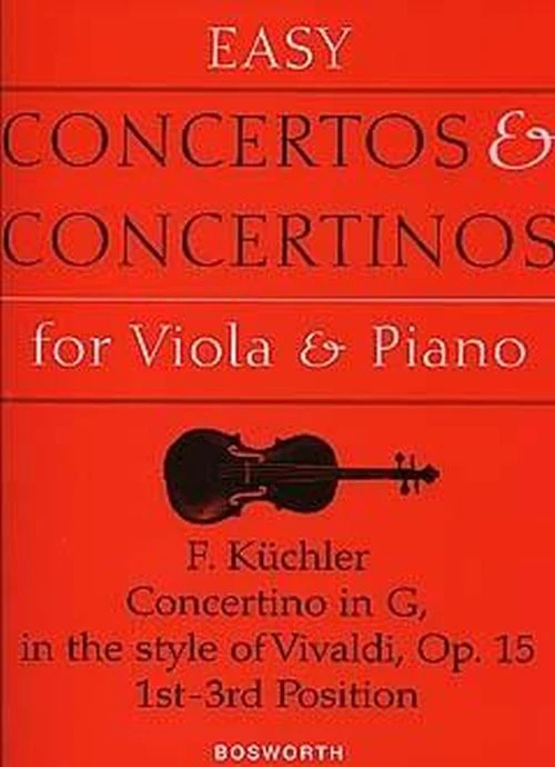Kuchler F. - Concertino In D Op.15 - Alto & Piano