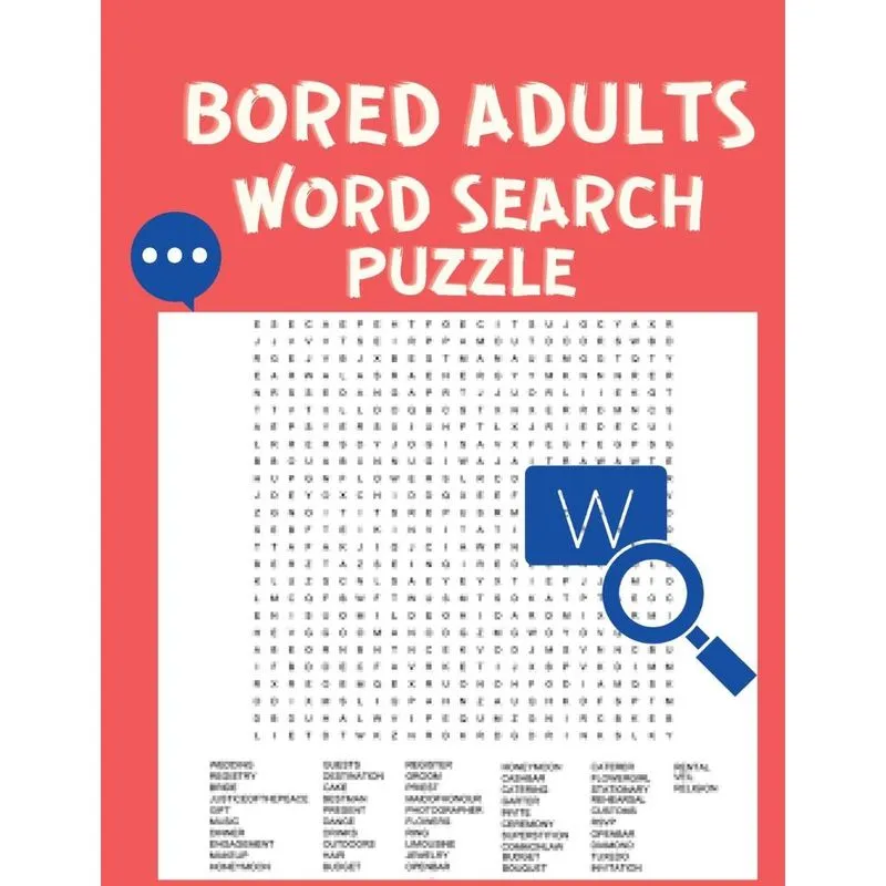 Bored Adults Word Search Puzzle