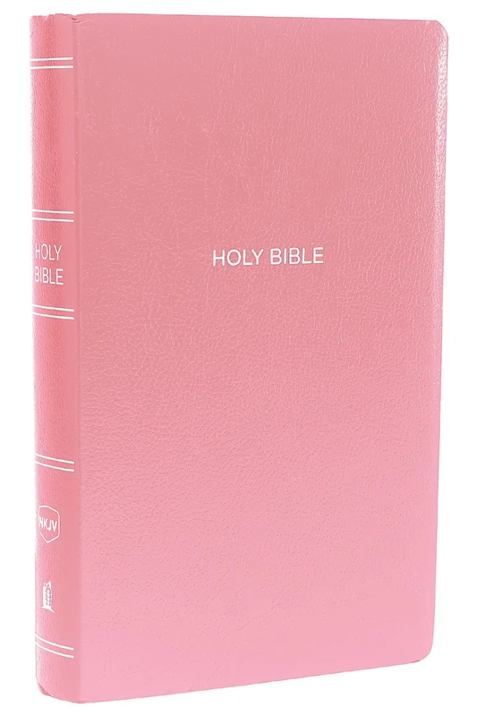 NKJV, Gift and Award Bible, Leather-Look, Pink, Red Letter Edition Hardback
