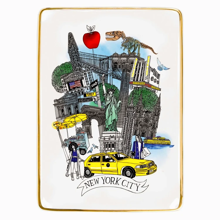 NYC Medium Porcelain Tray