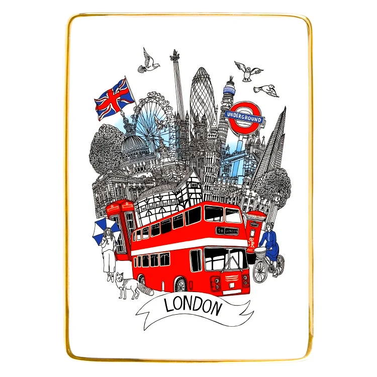 London Medium Porcelain Tray