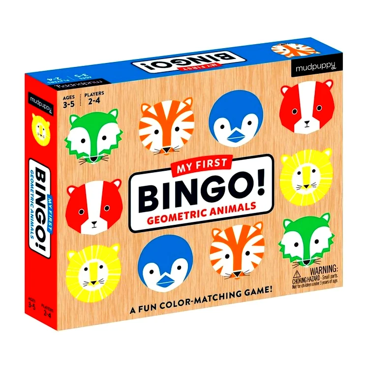Geometric Animals My First Bingo