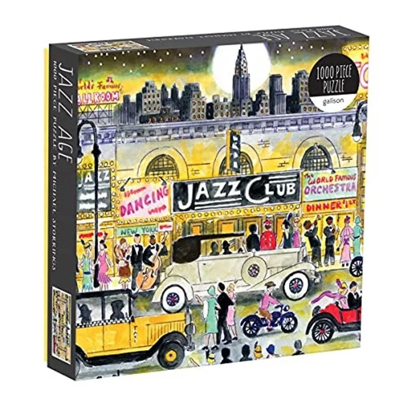 Galison Michael Storrings Jazz Age 1000 Piece Puzzle, Multicolor (073535751X), 20 x 27, 508 x 686mm