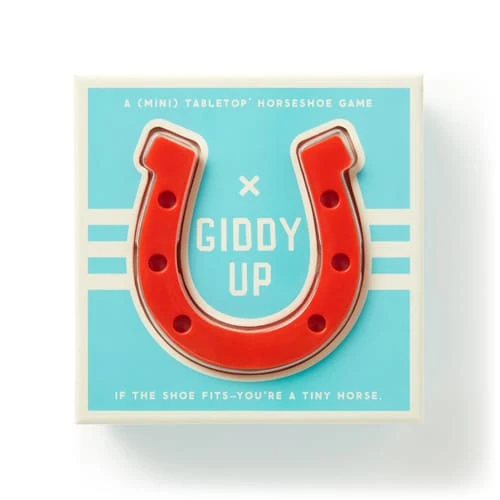Giddy Up Tabletop Horseshoes Game
