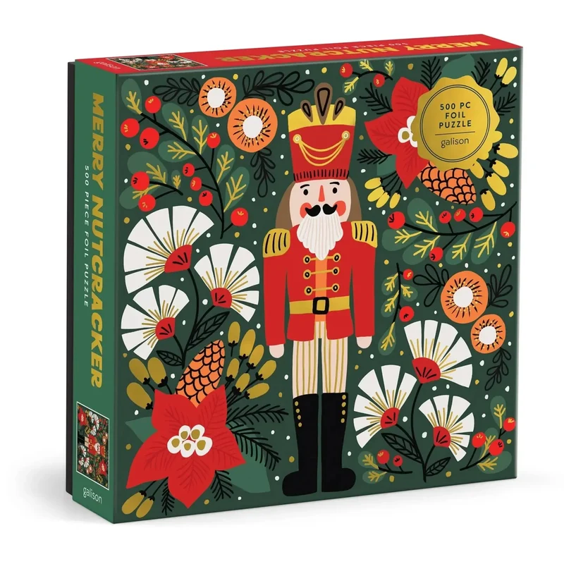 Merry Nutcracker 500 Piece Jigsaw Puzzle Galison