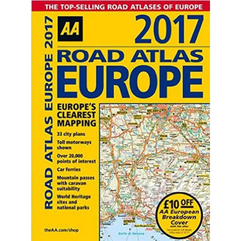 ROAD ATLAS EUROPE 2017