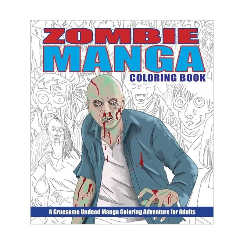 ZOMBIE MANGA COLORING BOOK