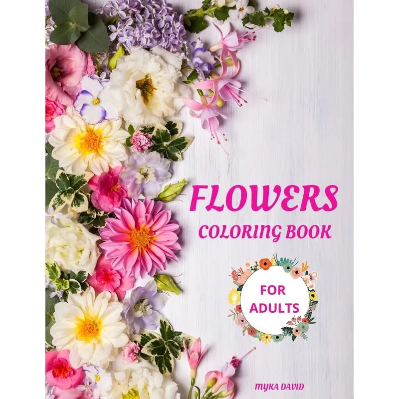 Flowers Coloring Book for Adults