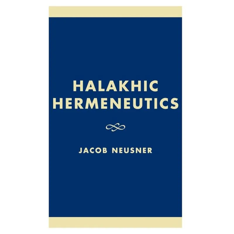 Livro Halakhic Hermeneutics