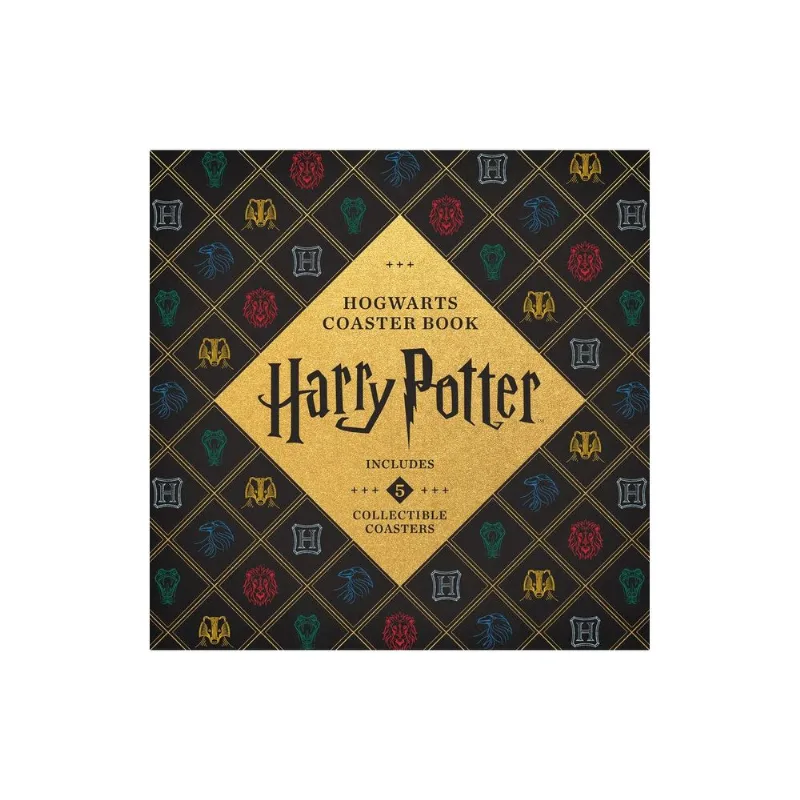 Harry Potter Hogwarts Coaster Book: A Magical Tribute to House Pride Harry Potter Hogwarts Coaster Book