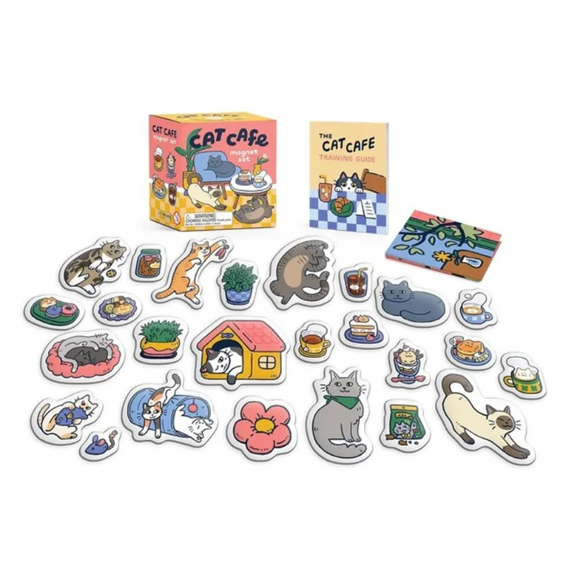 CAT CAFE MAGNET SET