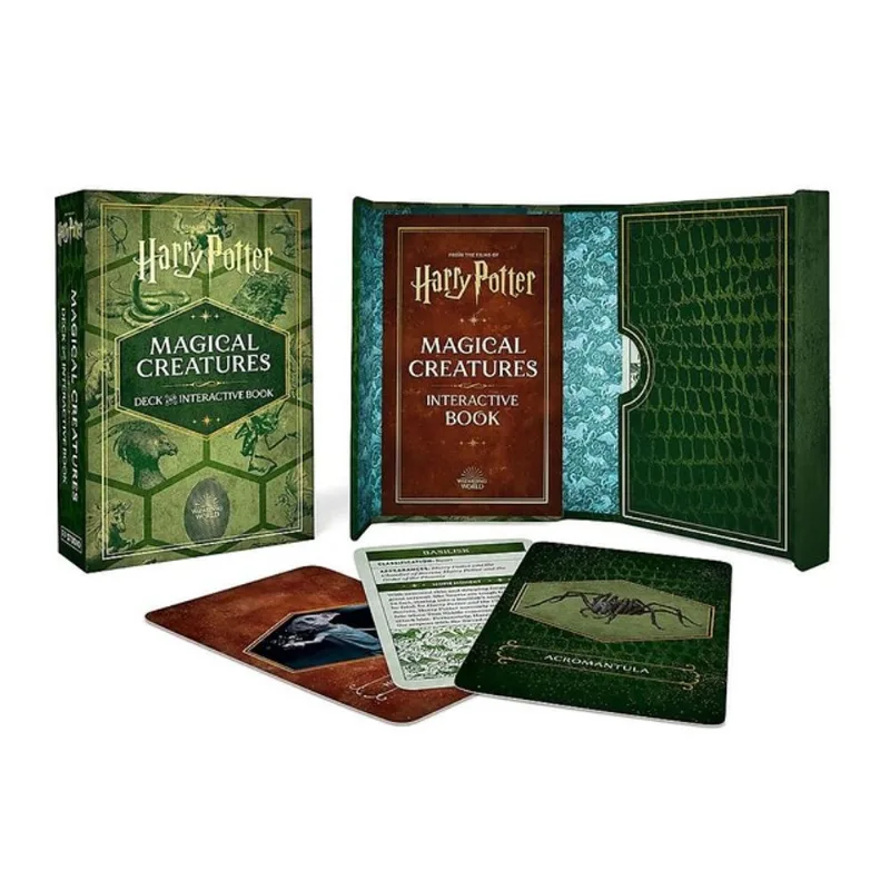 HARRY POTTER MAGICAL CREATURES DECK AND INTERACTIVE BOOK