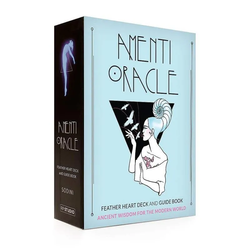 AMENTI ORACLE FEATHER HEART DECK AND GUIDE BOOK