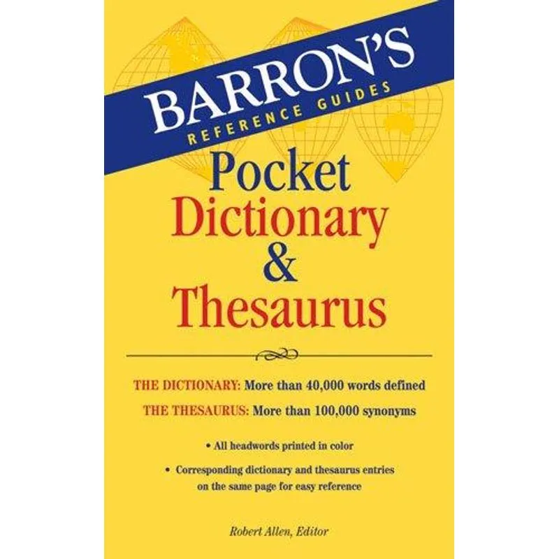 Barron'S Pocket Dictionary & Thesaurus
