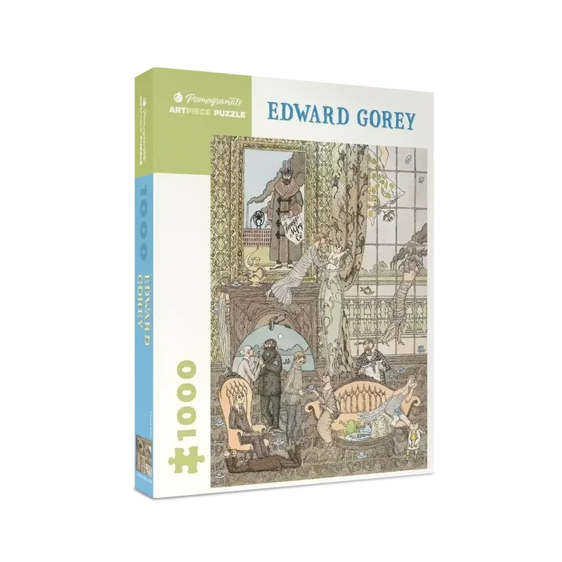 Frawgge Mfrg. Co. by Edward Gorey 1000 Piece Jigsaw Puzzle Pomegranate