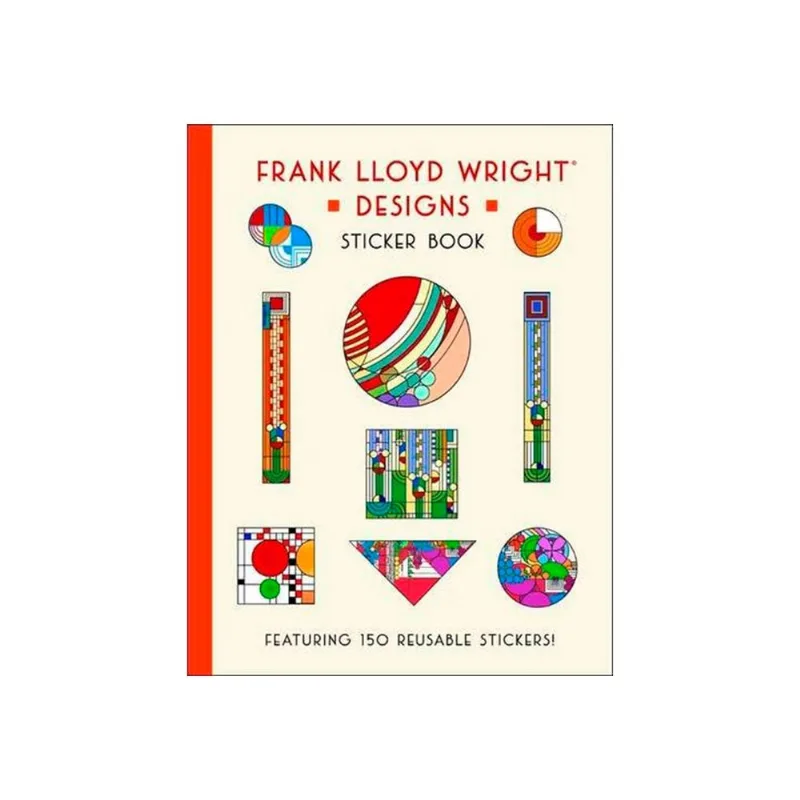 Frank Lloyd Wright Designs Stickers Book: Architectural Inspiration Frank Lloyd Wright Designs stickers book