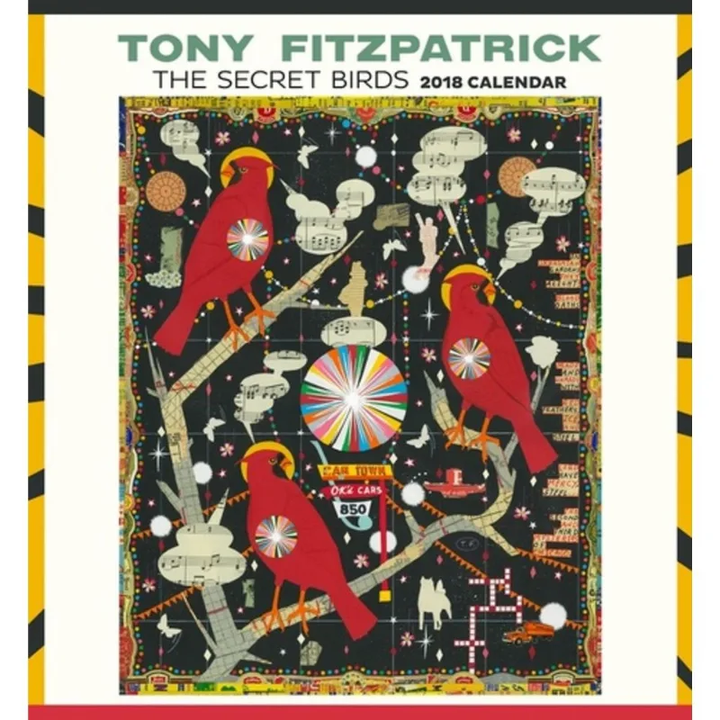 2018 CALENDARS - TONY FITZPATRICK: THE SECRET BIRDS WALL CALENDAR
