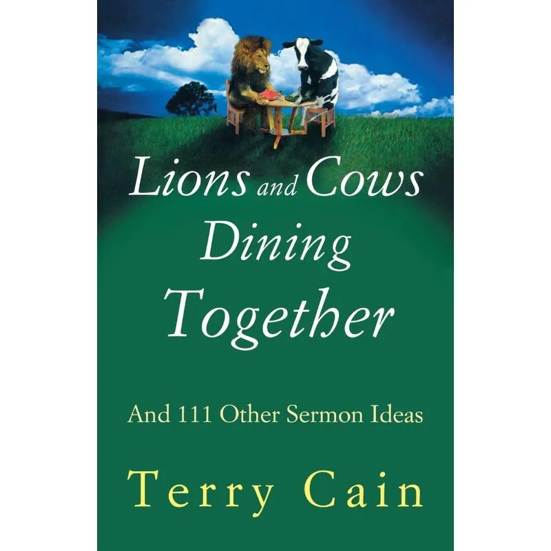 Lions and Cows Dining Together
