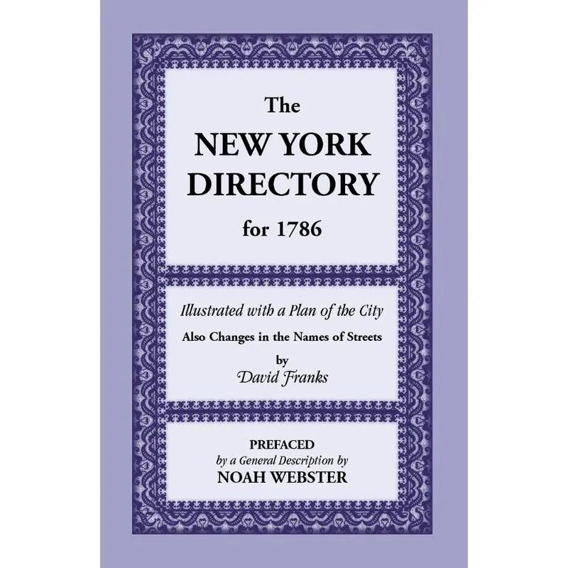 New York Directory For 1786