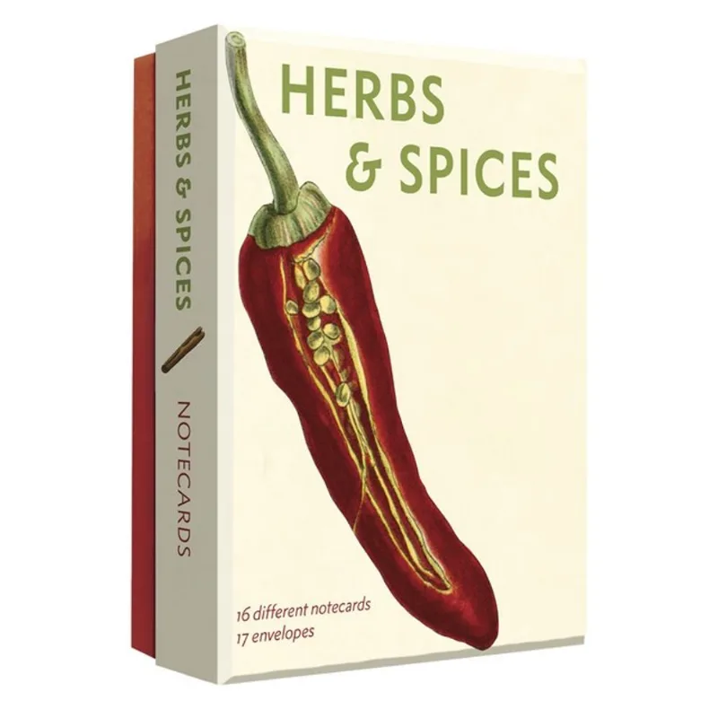 HERBS AND SPICES DETAILED NOTECARD SET