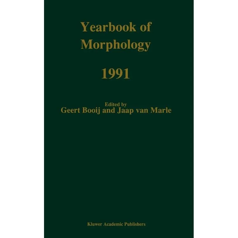 Yearbook of Morphology 1991