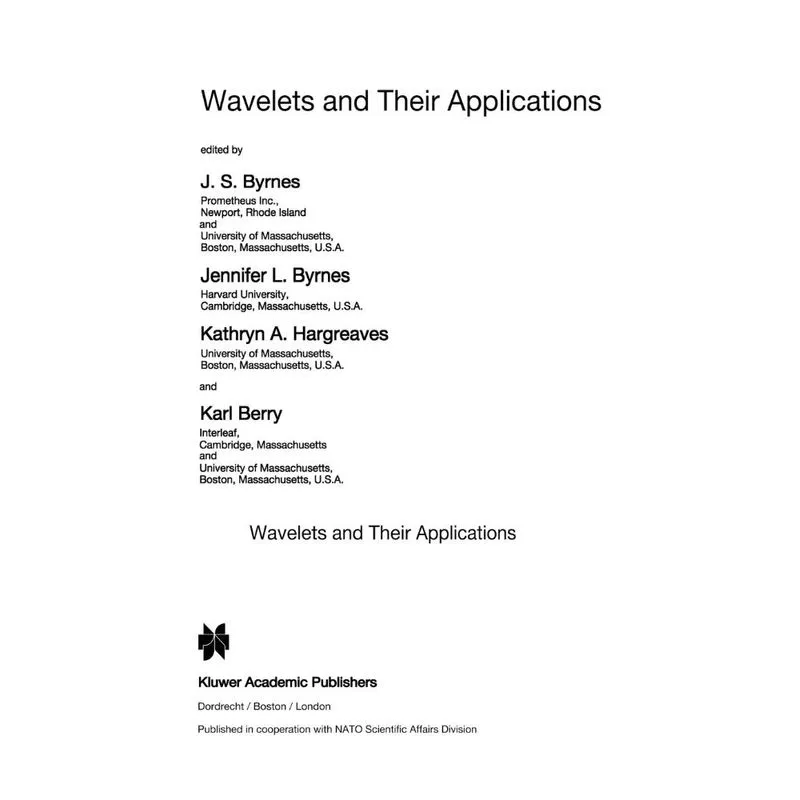 Wavelets and Their Applications