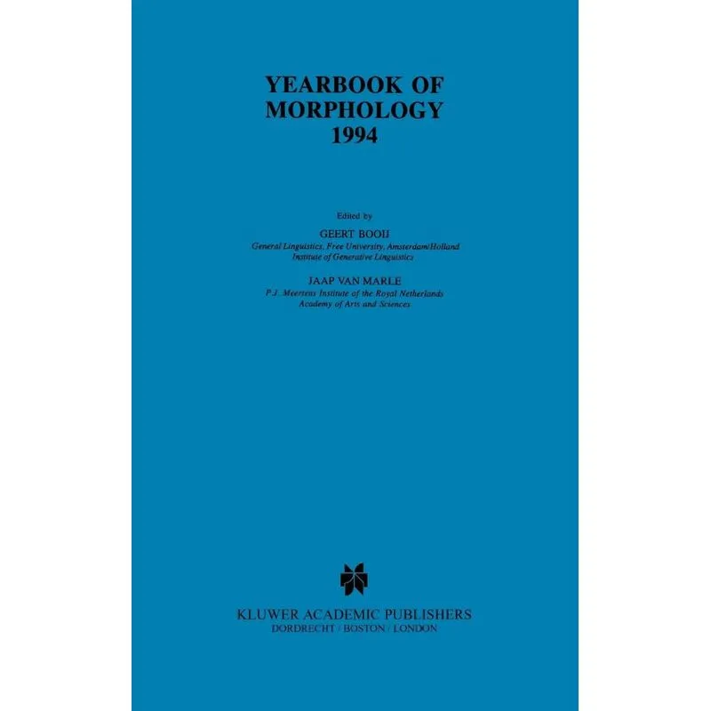 Yearbook of Morphology 1994